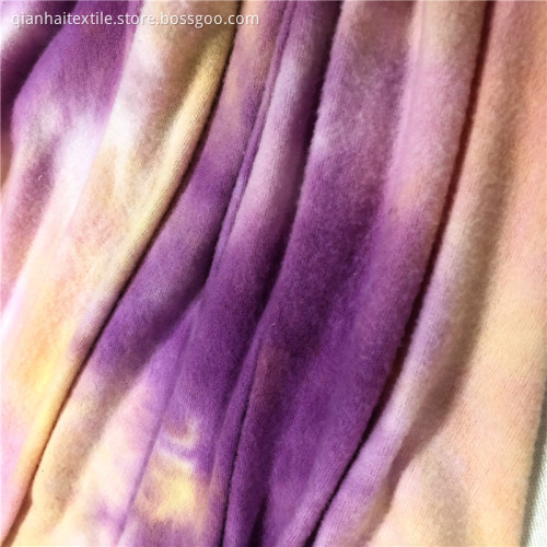 T / R / SP Tie Dyed Brushed Hacci stickat tyg
